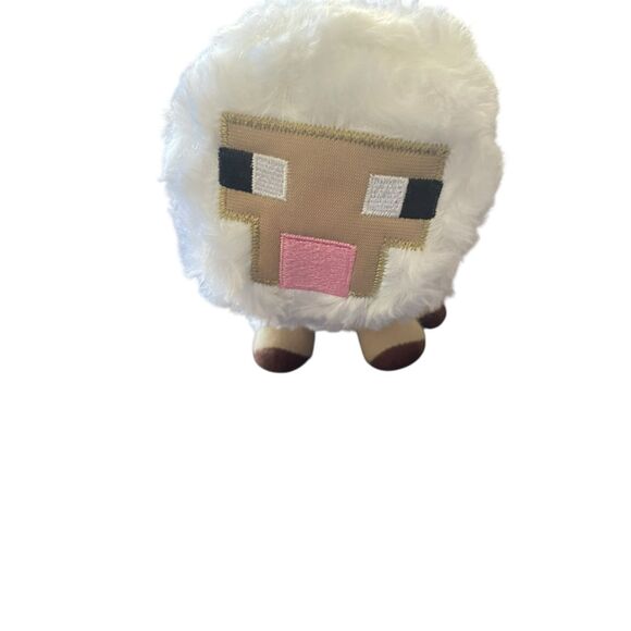 Mojang Jazwares 2014 Minecraft Plush White Sheep Stuffed Animal Toy 6" - Picture 1 of 8